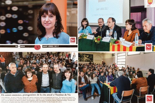 20170501-Cronica_Sant_Jordi_2017-02-Presentacio_Institut_IES_Vic-Escriptors_visiten_Osona-Els_llops_ja_no_viuen_als_boscos-Teresa_Saborit