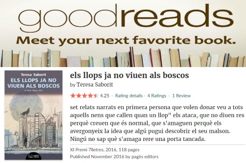 20171231-Goodreads-Opinions_lectors-Estrelles-Els_llops_ja_no_viuen_als_boscos