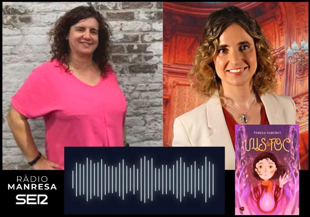 20250115-Ulls_de_foc-Entrevista_Teresa_Saborit-Radio_Manresa-Hora_L-Eli_Pagan-10_anys_literatura-7_llibres